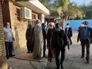 بازدید رئیس کل دادگستری خوزستان و امام جمعه کارون از دادگستری شهرستان