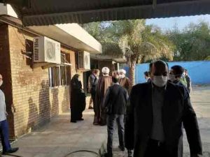 بازدید رئیس کل دادگستری خوزستان و امام جمعه کارون از دادگستری شهرستان