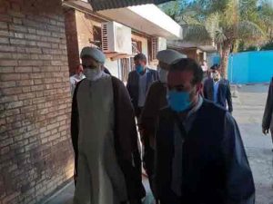 بازدید رئیس کل دادگستری خوزستان و امام جمعه کارون از دادگستری شهرستان