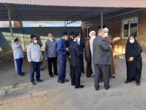 بازدید رئیس کل دادگستری خوزستان و امام جمعه کارون از دادگستری شهرستان