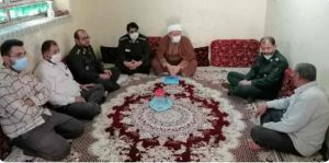دیدار امام جمعه ومسئولین شهرستان کارون با آزاده سرافراز دفاع مقدس