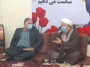 دیدار رئیس بیمارستان سینا با با امام جمعه کارون