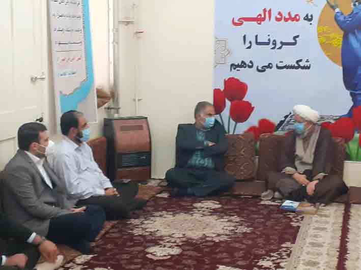 دیدار رئیس بیمارستان سینا با با امام جمعه کارون