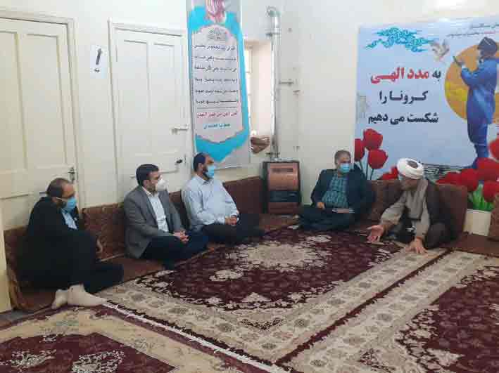 دیدار رئیس بیمارستان سینا با با امام جمعه کارون