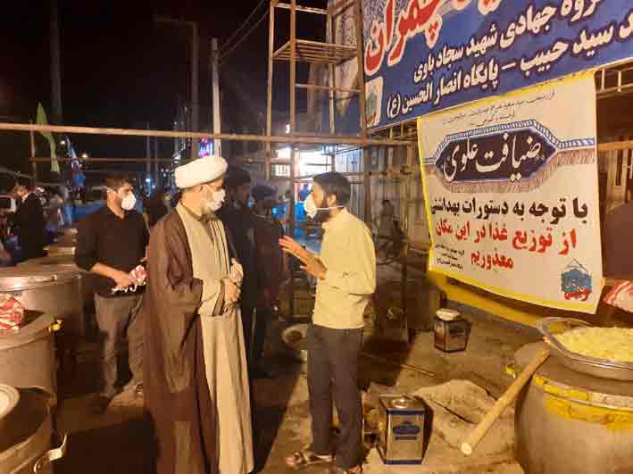 سرکشی امام جمعه کارون از محل های پخت و توزیع غذای گرم