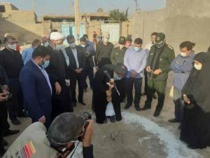 مراسم کلنگ زنی احداث 50 واحد مسکونی