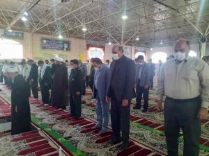 نماز وحدت ادارات در مصلی امام علی(ع) برگزار شد.