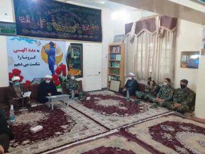 دیدار فرمانده و مسئول عقیدتی سیاسی تیپ 192 زرهی اهواز با امام جمعه کارون