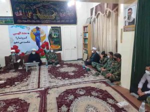 دیدار فرمانده و مسئول عقیدتی سیاسی تیپ 192 زرهی اهواز با امام جمعه کارون