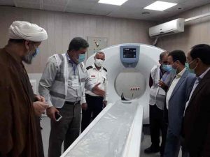 بازدید امام جمعه کارون از بخش سی تی اسكن بیمارستان سینا