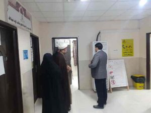 حضور امام جمعه کارون دربیمارستان سینا و شبکه بهداشت و درمان شهرستان