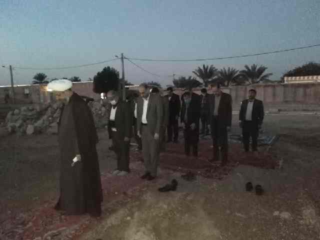 آئین کلنگ زنی مسجد امام حسن مجتبی (ع) در روستای حنیطیه