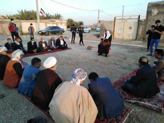 آئین کلنگ زنی مسجد امام حسن مجتبی (ع) در روستای حنیطیه