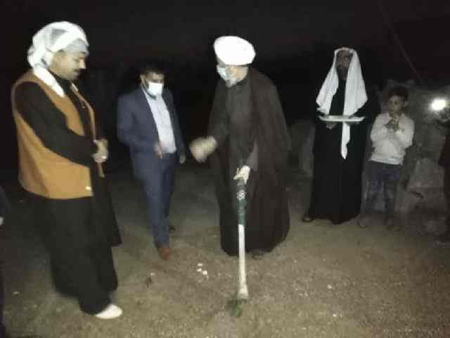 آئین کلنگ زنی مسجد امام حسن مجتبی (ع) در روستای حنیطیه