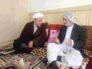 دیدار امام جمعه با رزمنده 8سال دفاع مقدس در روستای مروران