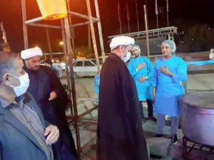 بازدید امام جمعه کارون ازمحل پخت و اطعام فاطمیه در شهرستان