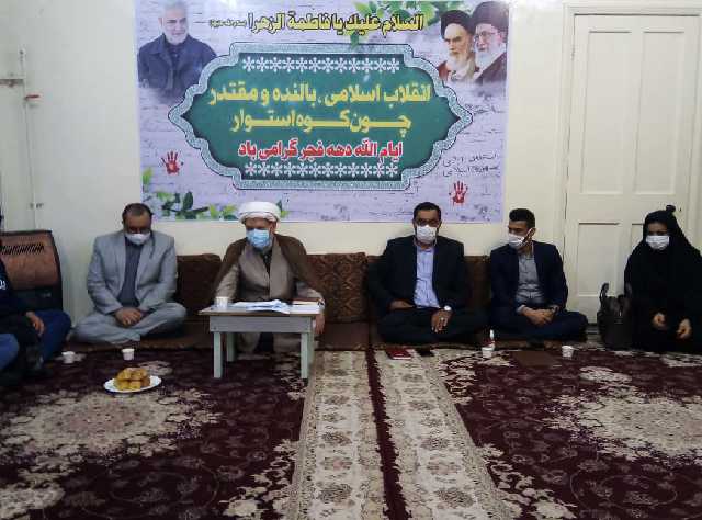 دیدار مسئول وپرسنل اداره آموزش وپرورش ونخبگان ورزشی با امام جمعه کارون به مناسبت دهه فجر