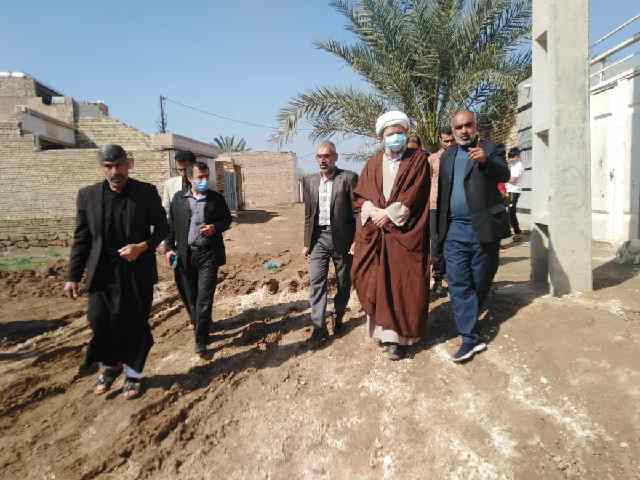 پیگیری رفع مشکلات اهالی روستای ام البنین توسط امام جمعه محترم کارون
