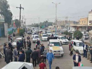 راهپیمایی خودرویی ۲۲ بهمن در شهرستان کارون