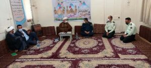 دیدار نوروزی بخشدار مرکزی وجانشین فرمانده انتظامی با امام جمعه کارون