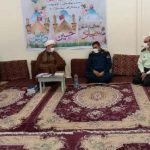 دیدار نوروزی بخشدار مرکزی وجانشین فرمانده انتظامی با امام جمعه کارون