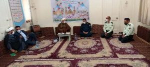 دیدار نوروزی بخشدار مرکزی وجانشین فرمانده انتظامی با امام جمعه کارون