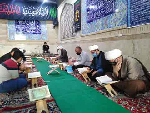 حضور امام جمعه در محفل قرآنی مسجد قبا کانتکس و مسجد امام حسین (ع) اسلام آیاد