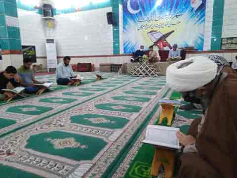 حضور امام جمعه در محفل قرآنی مسجد قبا کانتکس و مسجد امام حسین (ع) اسلام آیاد