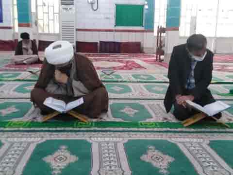 حضور امام جمعه در محفل قرآنی مسجد قبا کانتکس و مسجد امام حسین (ع) اسلام آیاد
