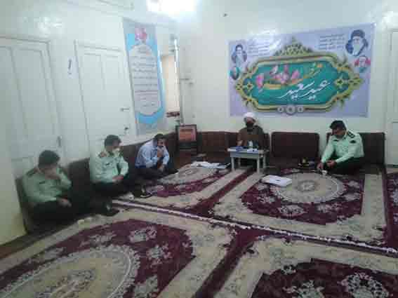 دیدار عیدانه فرمانده نیروی انتظامی با امام جمعه کارون
