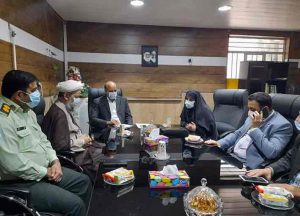 دیدارامام جمعه و فرماندار بارئیس و قضات دادگستری کارون