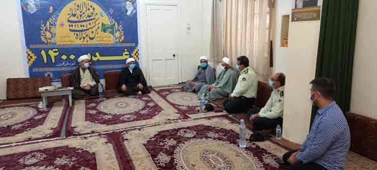 دیدار مسئول عقیدتی سیاسی نیروی انتظامی استان با امام جمعه کارون