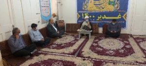 دیدار شهردار و جمعی از پرسنل با امام جمعه بمناسبت 5مرداد