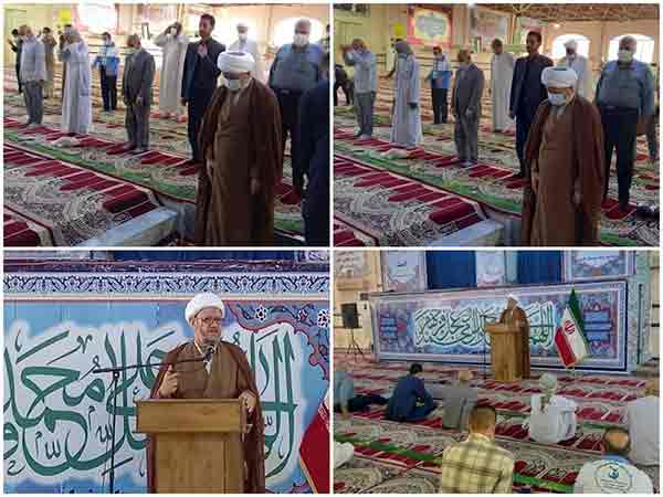 نماز عید قربان به امامت حجت الاسلام والمسلمین خضیراوی برگزار شد