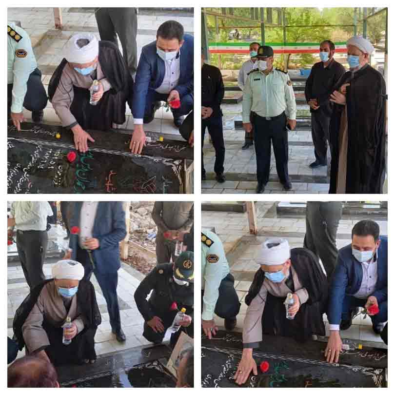 غبارروبی مزار شهدا بمناسبت هفته دفاع مقدس