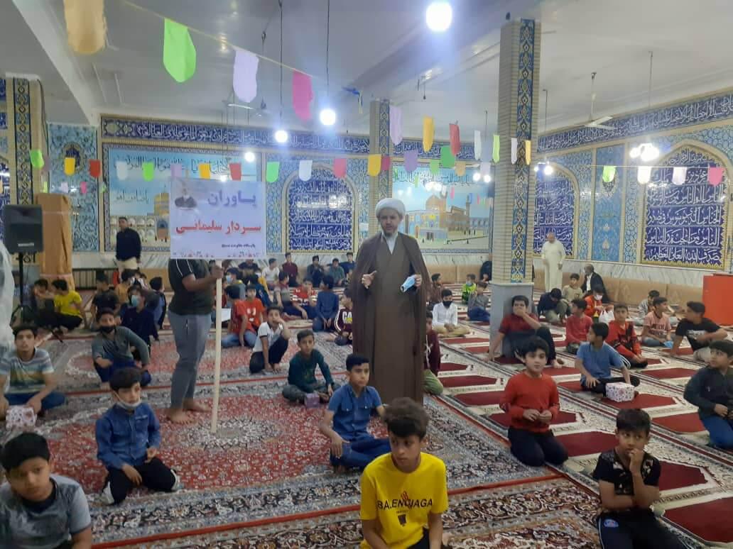 دیدار امام جمعه کارون با گروه های یاوران سردار در مسجد امام موسی کاظم(ع)