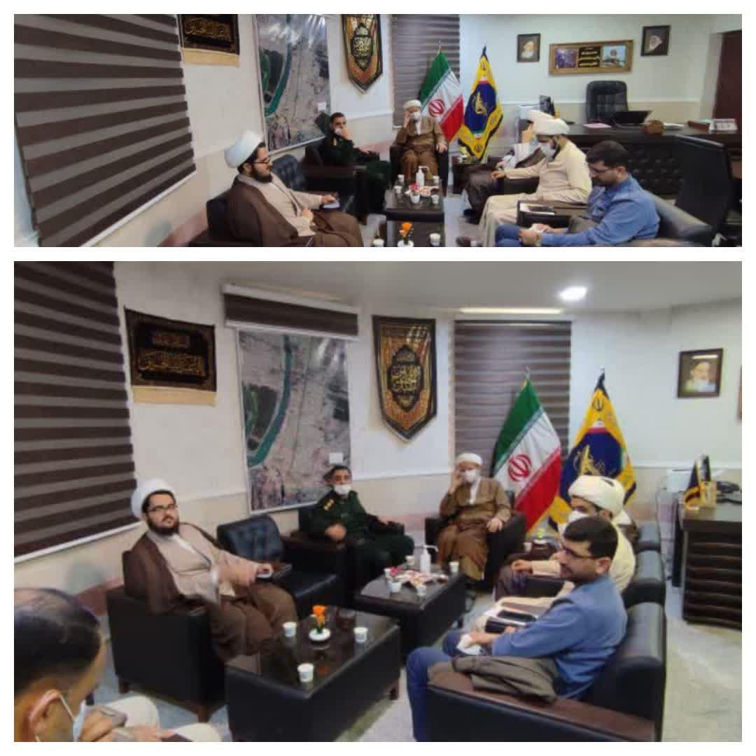 جلسه امام جمعه با فرمانده ناحیه و مسئولین حوزه ها