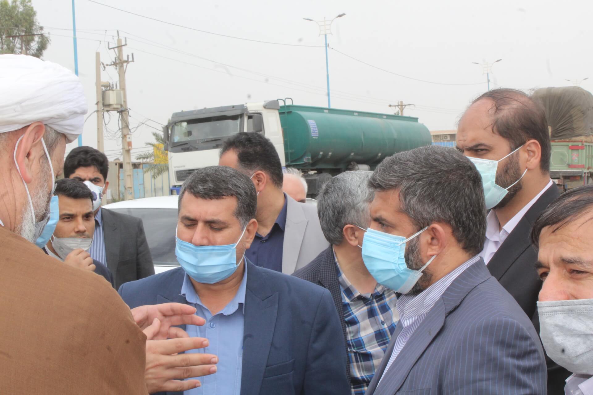 بازدی امام جمعه ،معاون وزیر و فرماندار کارون از روستای قلعه چنعان