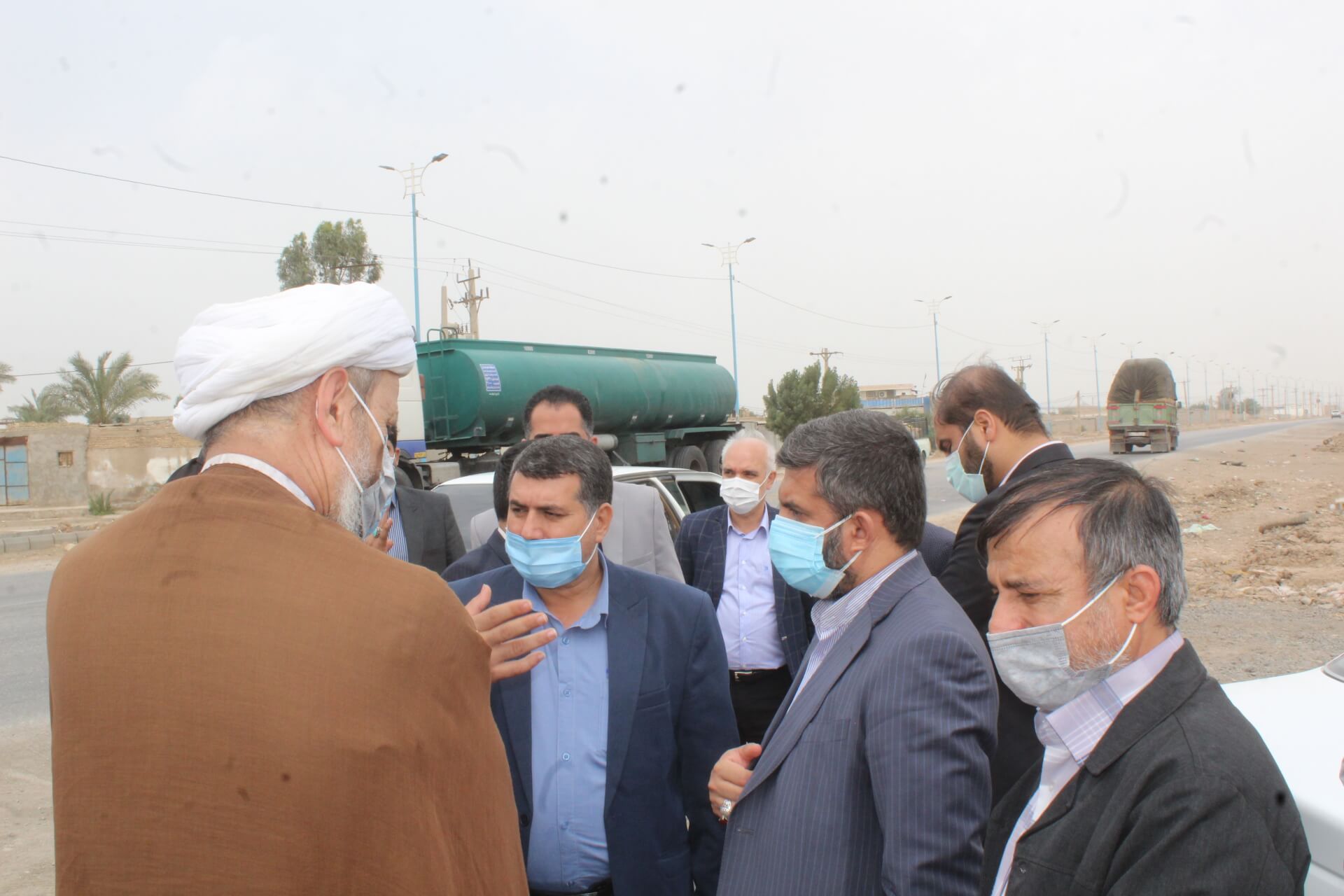 بازدی امام جمعه ،معاون وزیر و فرماندار کارون از روستای قلعه چنعان
