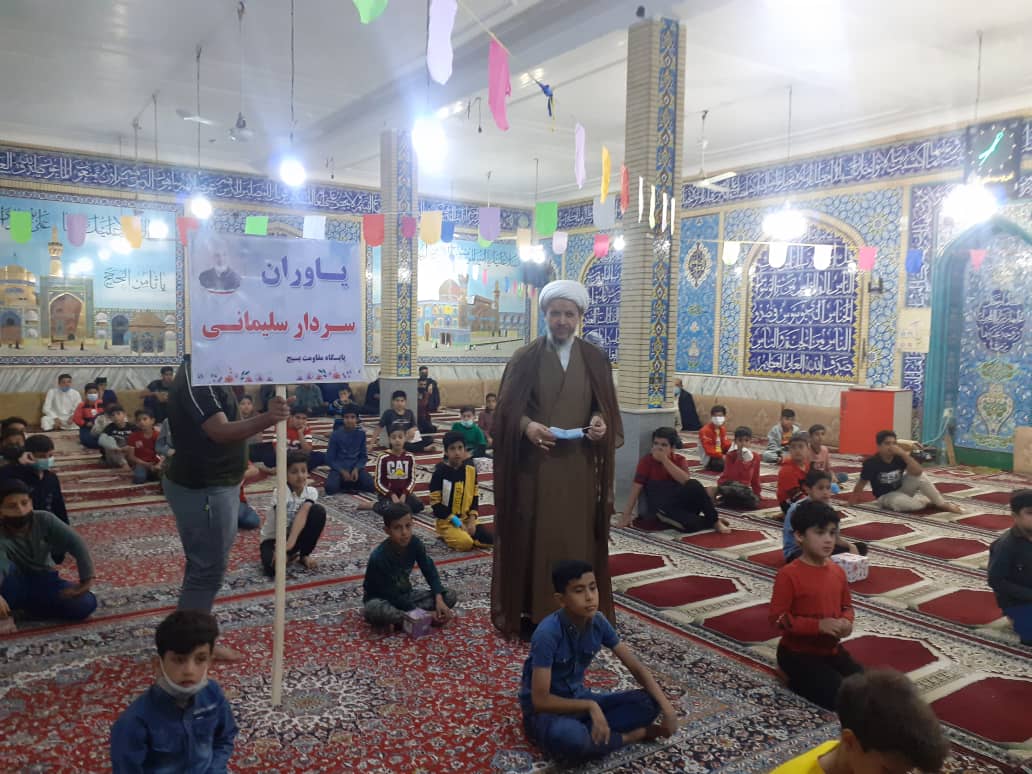 دیدار امام جمعه کارون با گروه های یاوران سردار در مسجد امام موسی کاظم(ع)