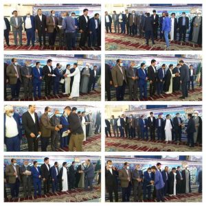 مراسم تجلیل و تقدیر از اعضای ستاد در نماز جمعه