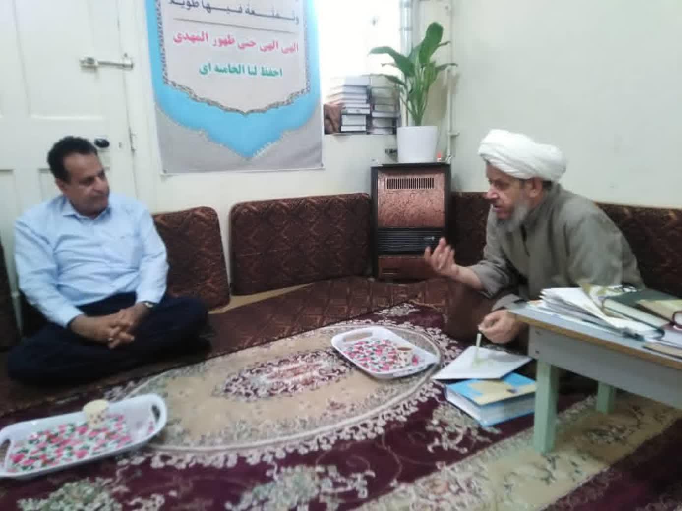 دیدار مدیر عامل نیشکر فارابی با امام جمعه کارون