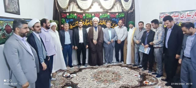 آیین کلنگ‌زنی احداث مواکب اربعین حسینی شهرستان کارون در مرز شلمچه
