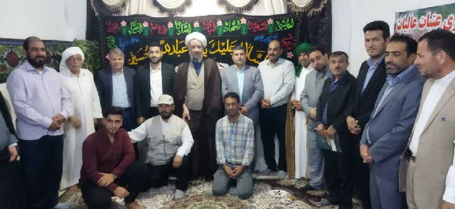 آیین کلنگ‌زنی احداث مواکب اربعین حسینی شهرستان کارون در مرز شلمچه