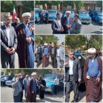 بازدید امام جمعه کارون از محل آماده سازی جهیزیه برای نو عروسان سهرستان