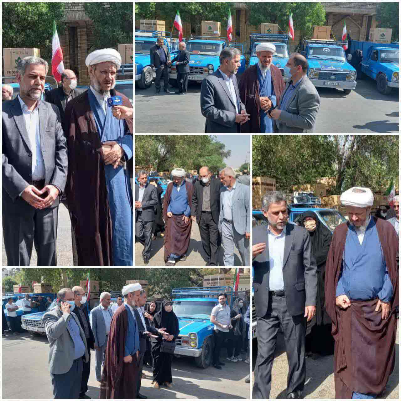 بازدید امام جمعه کارون از محل آماده سازی جهیزیه برای نو عروسان سهرستان