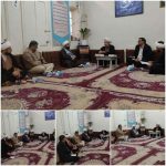 دیدارجمعی از مسئولین شهرستان با امام جمعه کارون