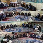 نشست امام جمعه کارون با بخشدار مرکزی،دهیاری،شورا و علمای قلعه چنعان