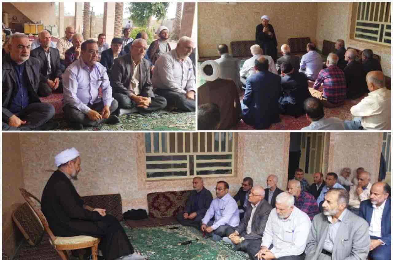 دیدار امام جمعه کارون با پیشکسوتان ورزمندگان هشت سال دفاع مقدس شهرستان کارون