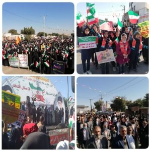 حضور پر شکوه مردم انقلابی شهرستان کارون در راهپیمایی روز 22 بهمن1401